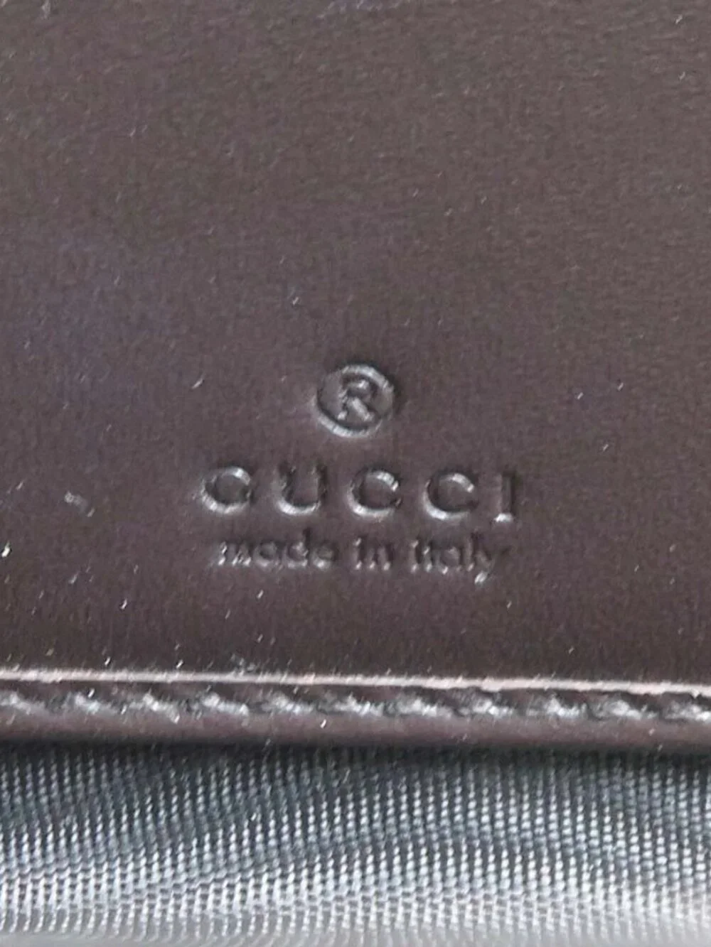 Auth GUCCI Guccissima Zip Around Long Wallet Dark Brown Leather - Picture 8 of 8